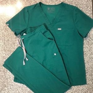 Figs hunter green set L Catarina Yolo Med/tall